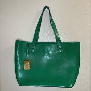 Ralph Lauren green tote bag